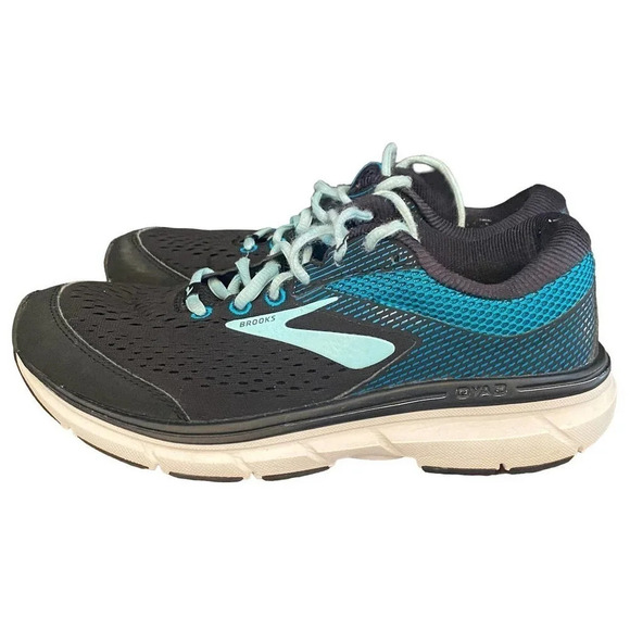 Brooks DYAD Sneakers Womens Running Walking Shoes Size US 7.5 Blue Black Lace Up - Picture 2 of 11